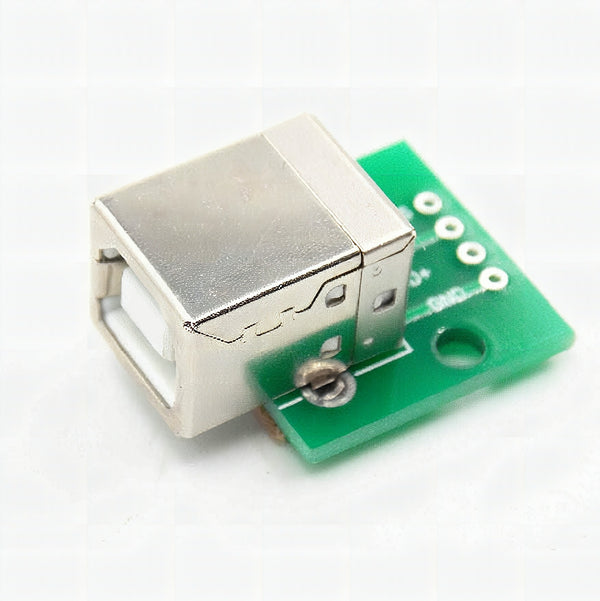 USB Type-B Connector Breakout Board - Breadboard