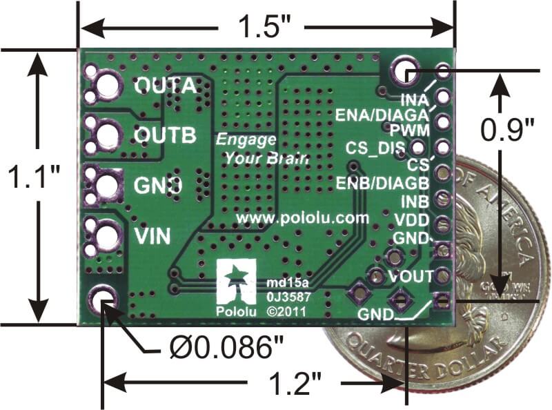 VNH5019 Motor Driver Carrier