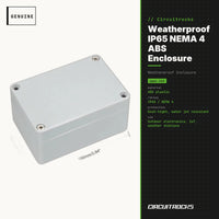 Weatherproof IP65 NEMA 4 ABS Enclosure - Outdoor Project Box - genuine, circuit.rocks