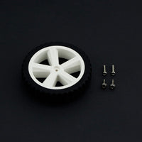 Wheel D80mm Silicone For TT Motor - DFRobot FIT0500 image 2
