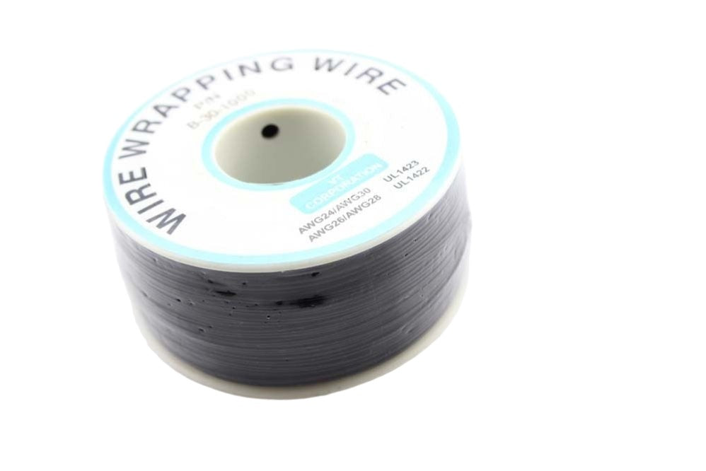 Wrapping Wire 250m 24/30AWG Black (PCW25024B)