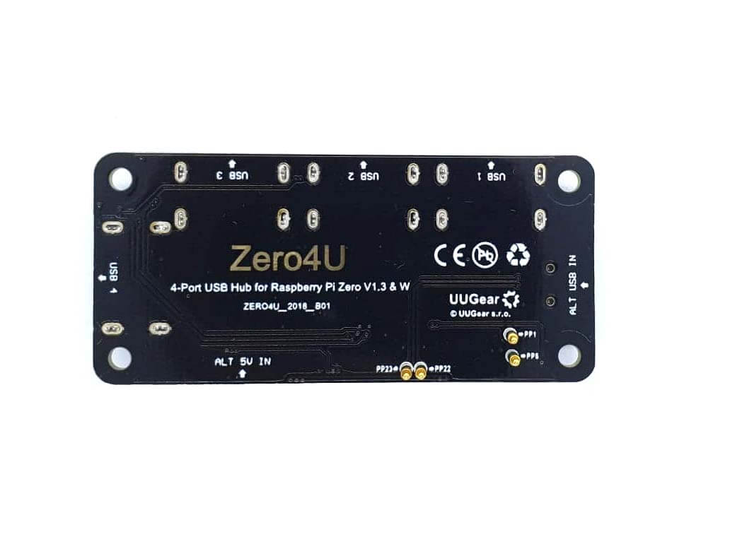 Zero4U 4 Port USB Hub for Raspberry Pi Zero v1.3