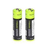 Znter 1.5V 1700mAh USB Rechargeable AA LiPoly Battery | Circuitrocks