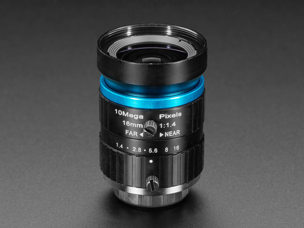 16mm 10MP Telephoto CS-Mount Lens for Raspberry Pi HQ Camera