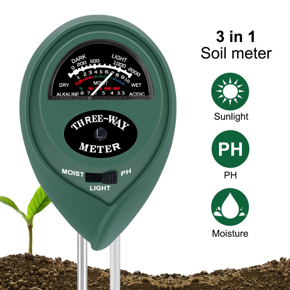 3 in 1 Soil Instrument Gardening Soil Tester Hygrometer / Measuring PH ...