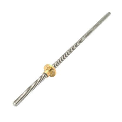 Lead Screw T8 380mm Stainless Steel with Brass Nut