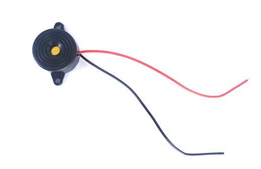 Active piezo buzzer HP2312XW, 12 V rated, 3–20 V operating (front)