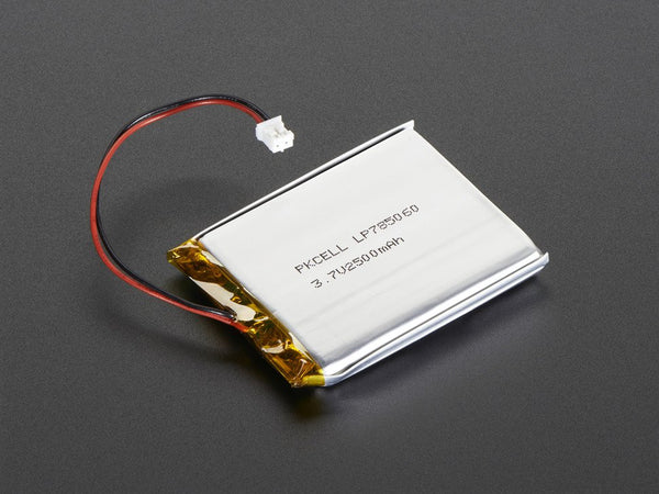 Battery Lithium Ion Polymer 3.7v 2500mAh - circuitrocks