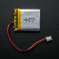 Battery Lithium Ion Polymer 3.7v 500mAh - circuitrocks