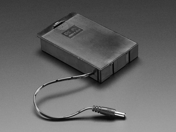 6xAA Battery Holder w/ 5.5x2.1mm DC Plug - 9V Output