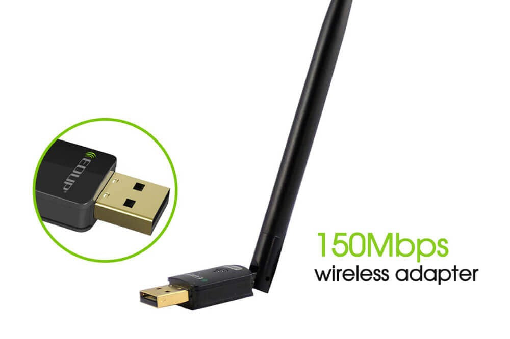 EDUP 2.4GHz WiFi Adapter 150Mbps with Antenna for Pi