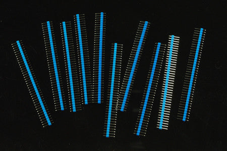 Headers 0.1″ 2.54 mm Arduino Male Pin Straight Blue 5PCS