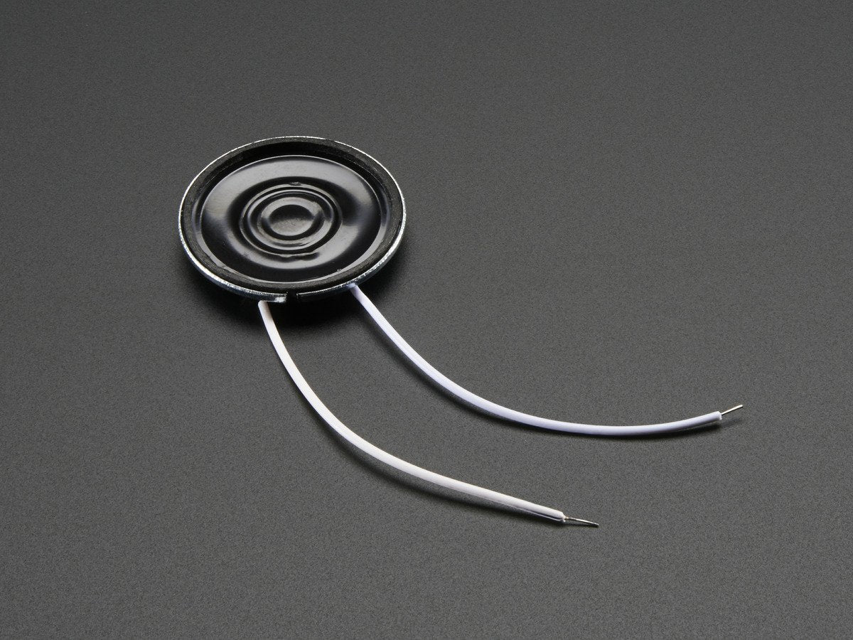 Mini Metal Speaker w/ Wires 8 ohm 0.5W - circuitrocks