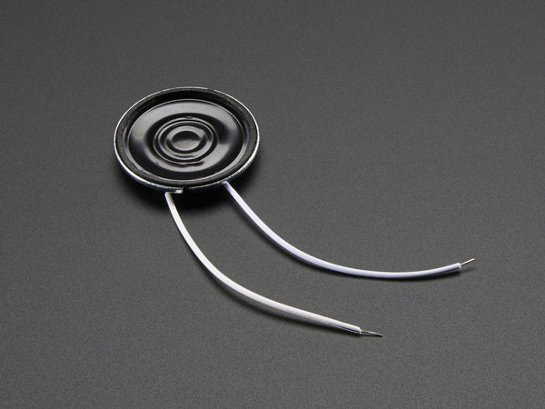 Mini Metal Speaker w/ Wires 8 ohm 0.5W - circuitrocks