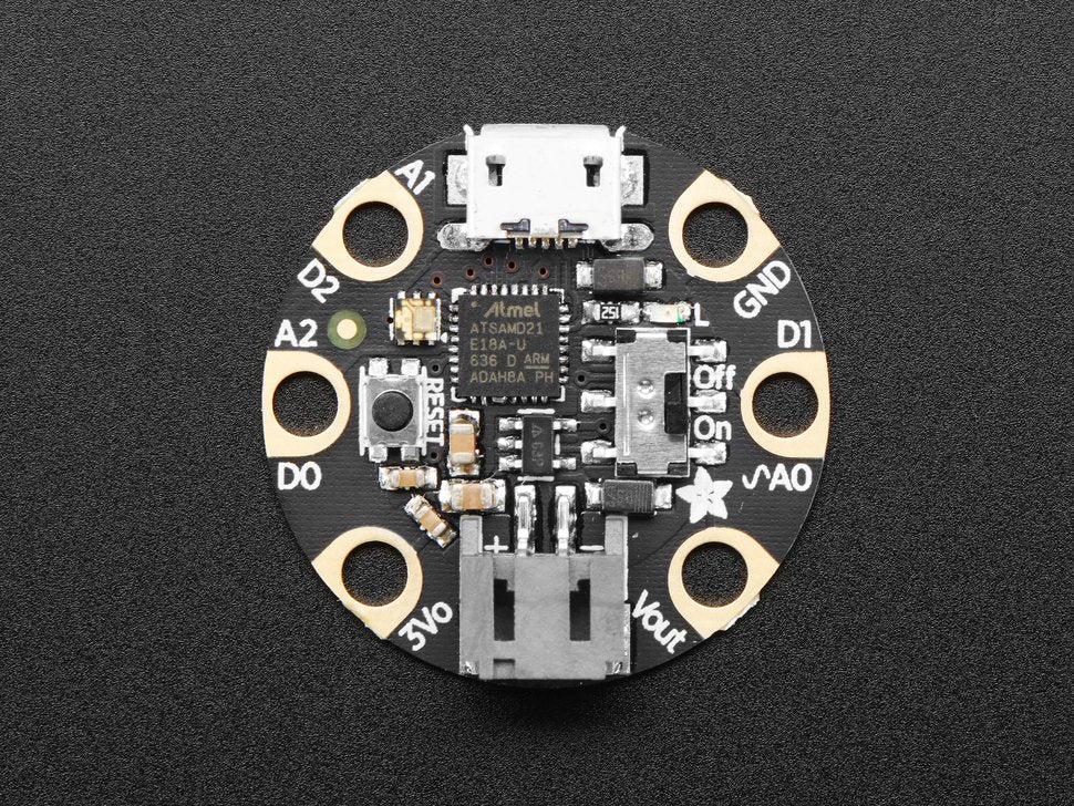 Adafruit GEMMA M0 Miniature Wearable ATSAMD21 Dev Board