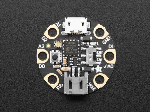 Adafruit GEMMA M0 Miniature Wearable ATSAMD21 Dev Board