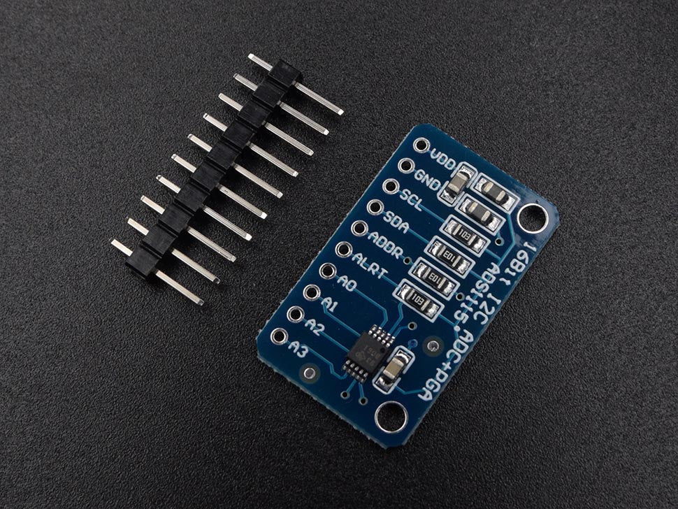 ADC 16-Bit 4 Channel ADS1115 with Programmable Gain Amplifier - circuitrocks