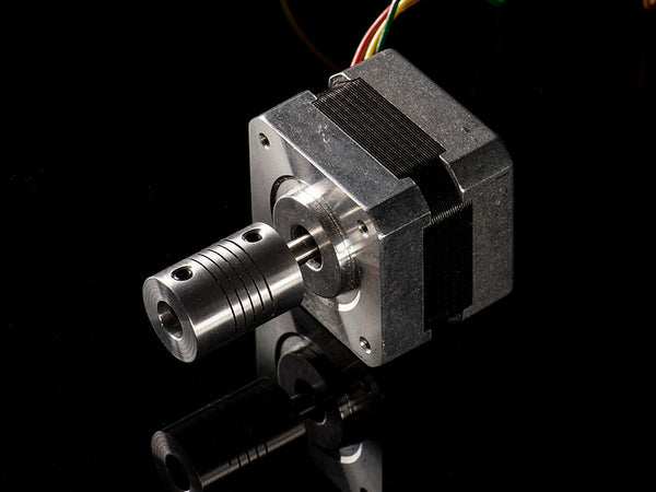Aluminum Flex Shaft Coupler - 5mm to 8mm for Stepper Motors - circuitrocks