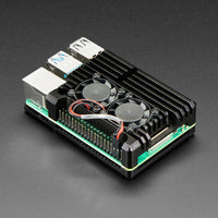Aluminum Metal Heatsink Raspberry Pi 4 Case with Dual Fans - circuitrocks