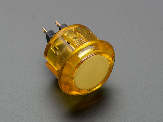 Arcade Button 30mm Translucent Yellow