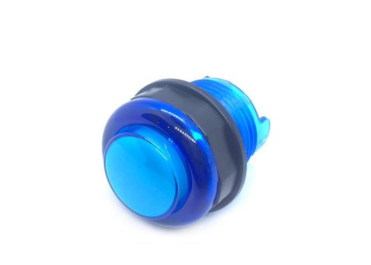 Arcade Button with LED 30mm Translucent Blue