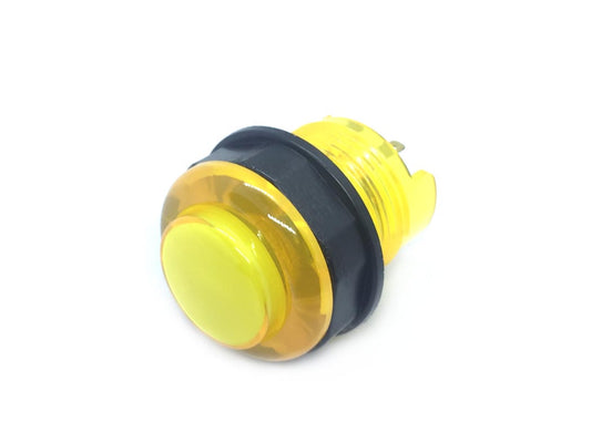 Arcade Button with LED 30mm Translucent Yellow