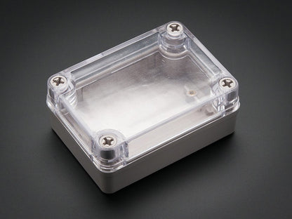 Arduino Project Enclosure Weatherproof Small Plastic Clear Top