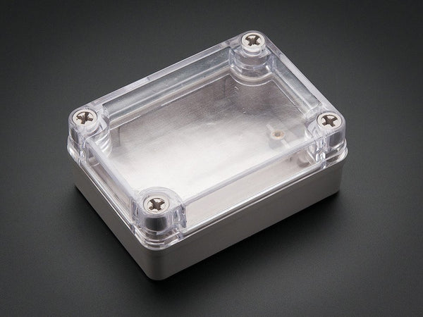 Arduino Project Enclosure Weatherproof Small Plastic Clear Top - circuitrocks