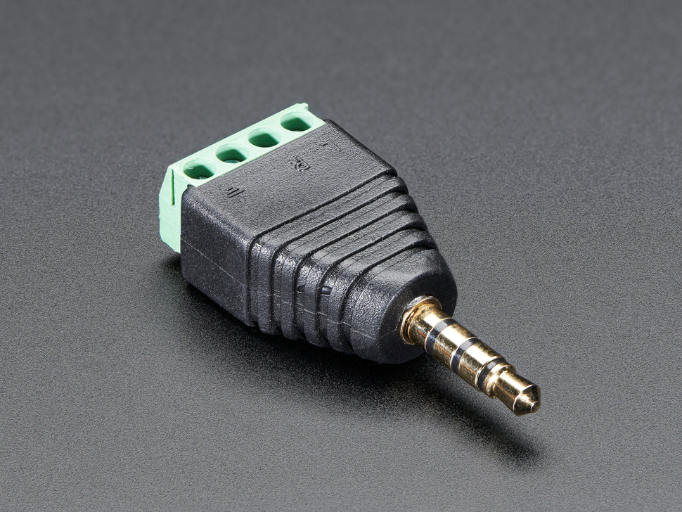 Audio Plug Terminal Block 3.5mm 4-Pole TRRS