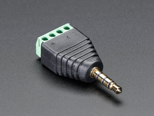 Audio Plug Terminal Block 3.5mm 4-Pole TRRS