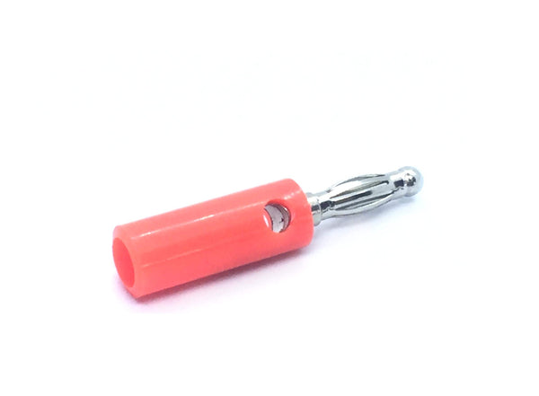 Banana Plug w/ Screw Red 5pcs - 4mm Speaker Connector