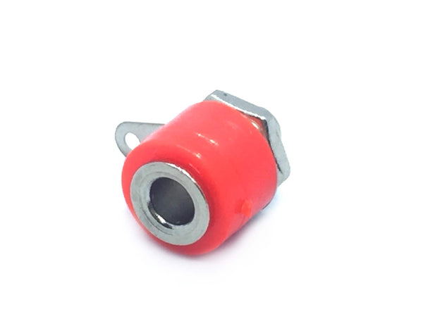 Banana Socket Panel Mount 4mm Female Speaker Connector Red 5PCS - circuitrocks