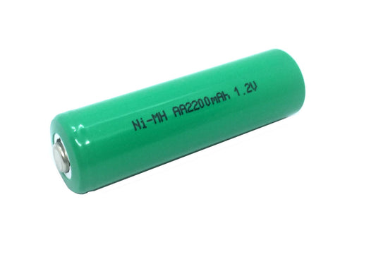 Battery Rechargeable NiMH AA 1.2 V 2200 mAh 1 cell