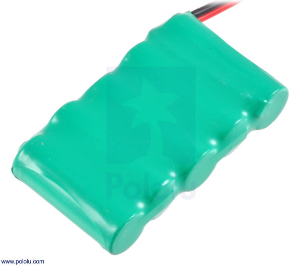 Pololu NiMH Pack 6.0V 350mAh 5x1 2/3-AAA - POL2243