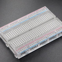 Breadboard 400 Tie Point Interlocking Solderless Crystal - circuitrocks