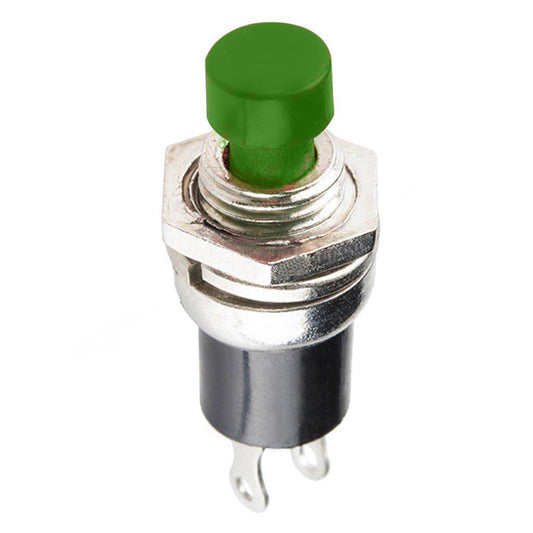 Button Momentary Panel Mount Green