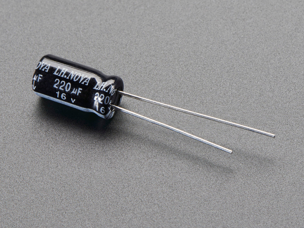 Capacitors Electrolytic 220uF 16V Pack of 10 - circuitrocks