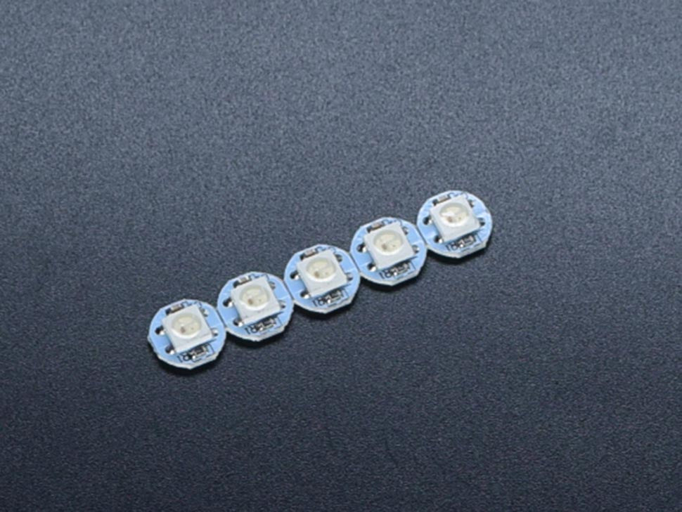 Cascadable RGB LED WS2812 5PCS - circuitrocks