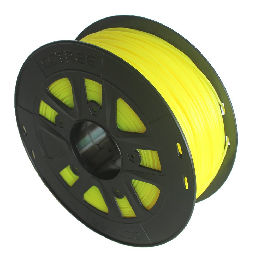 CCTREE ABS 3D Printing Filament 1.75mm FLUORESCENT YELLOW