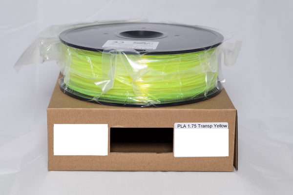 CCTREE PLA 3D Filament 1.75mm Transparent Yellow