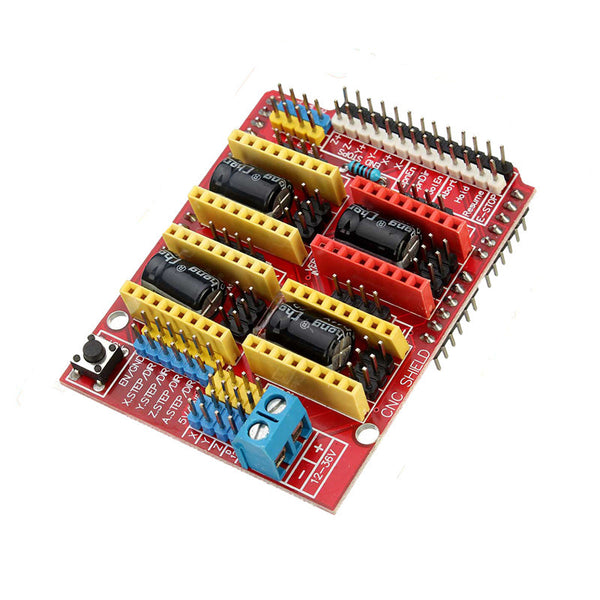 CNC Shield V3.51 GRBL v0.9 compatible Uses Pololu Drivers Arduino - circuitrocks