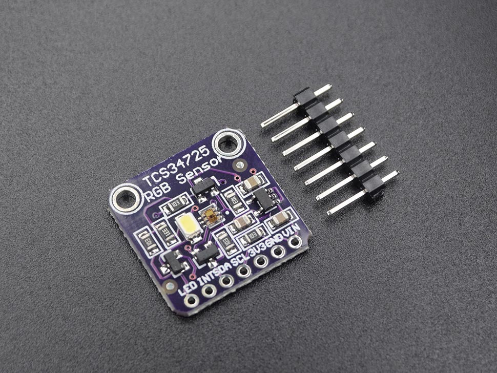 Color RGB Sensor with IR filter and White LED TCS34725