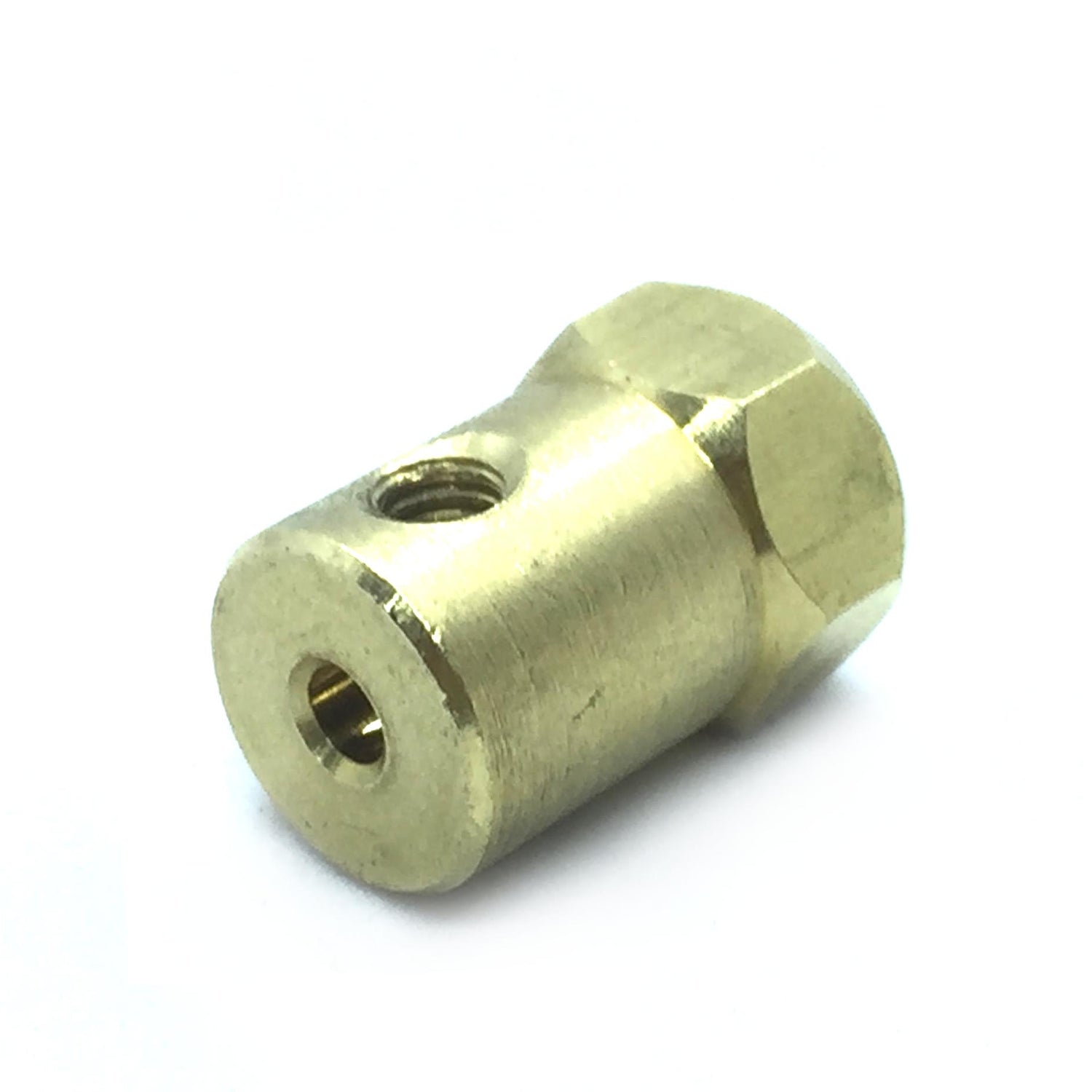 Coupling 3mm Hex Brass Motor-Wheel