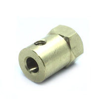 Coupling 5mm Hexagon Brass for Motor Shafts and Wheel