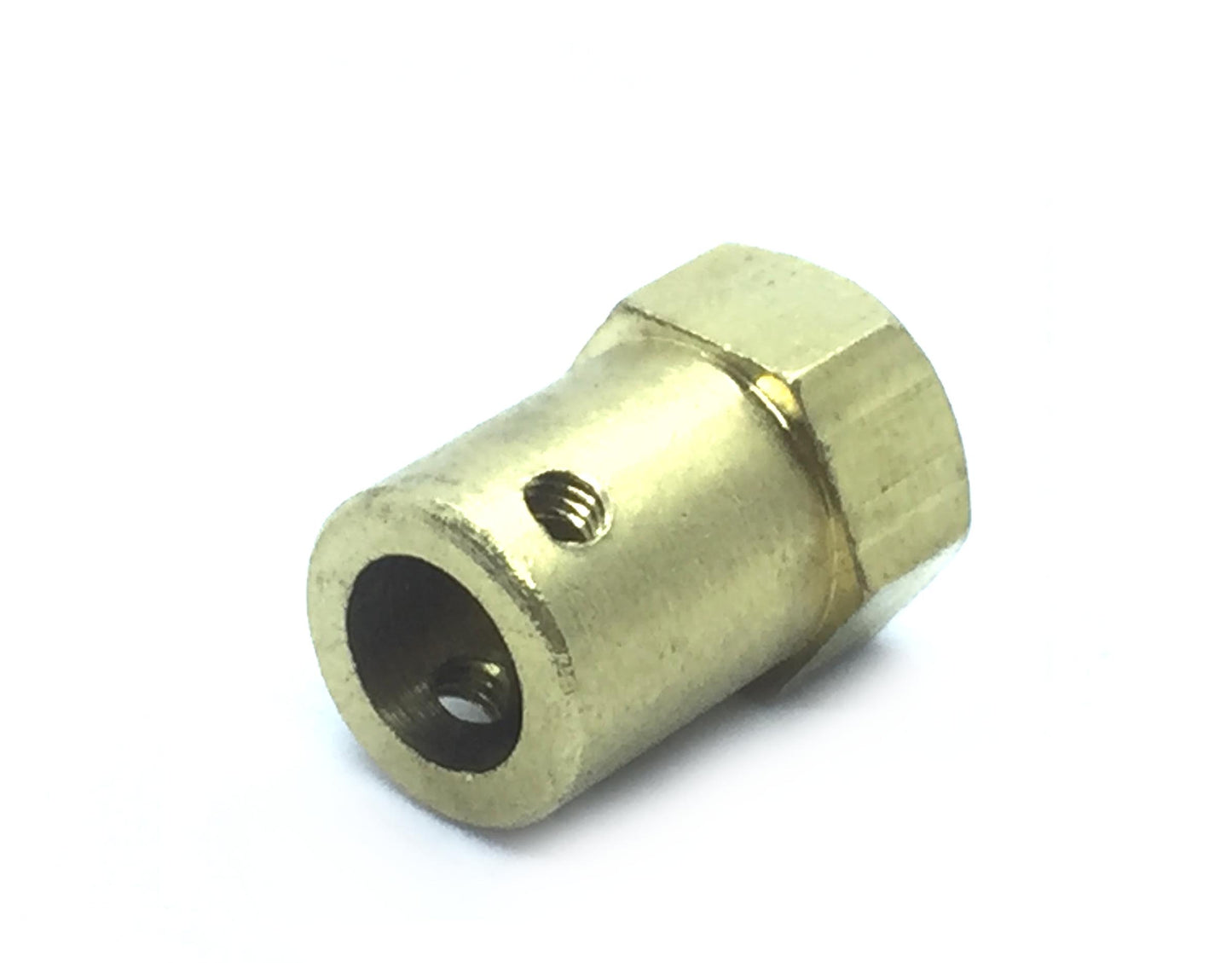 Coupling 7mm Hexagon Brass for Motor Shafts and Wheel