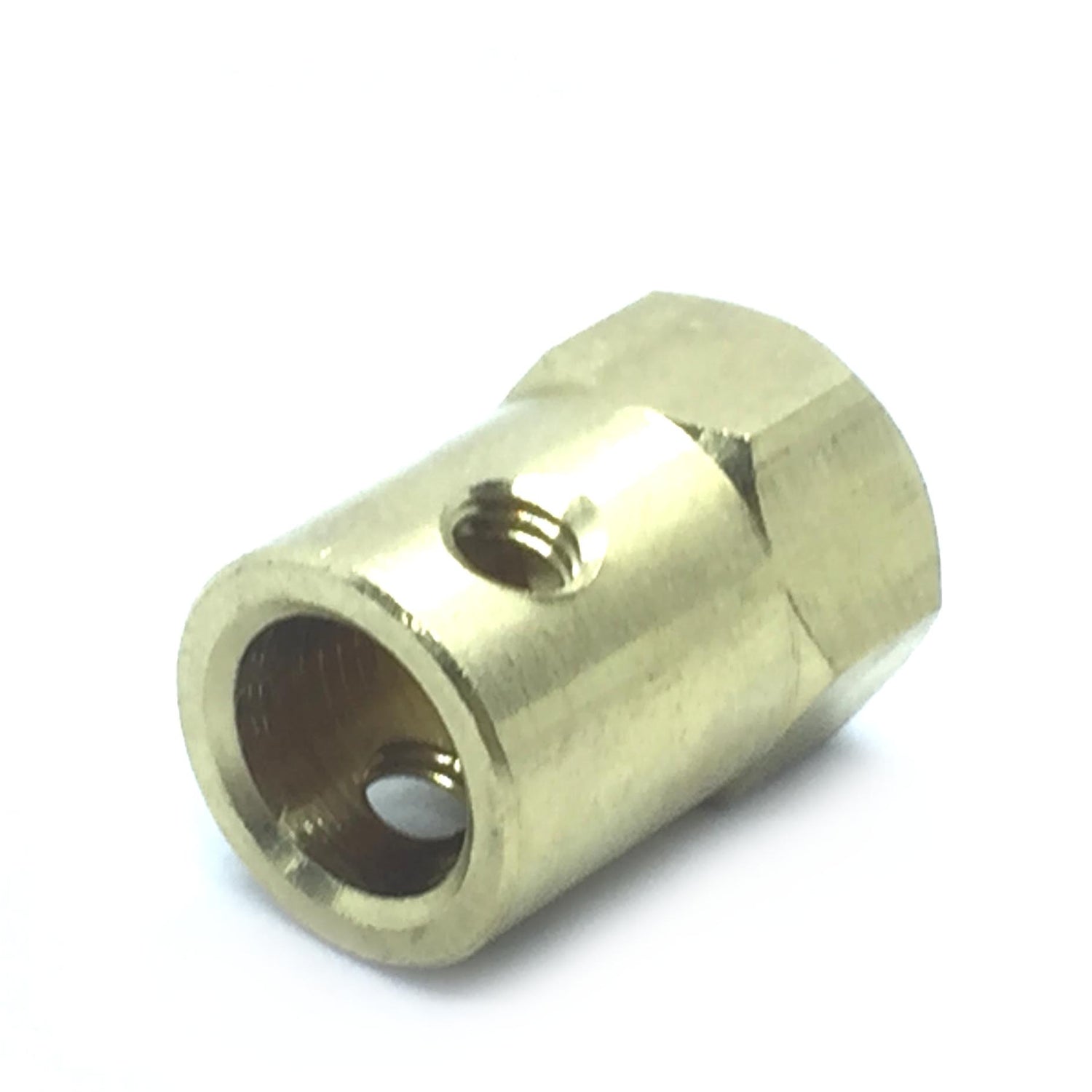 Coupling 8mm Hexagon Brass for Motor Shafts and Wheel - circuitrocks