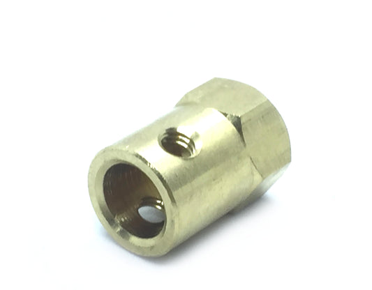 Coupling 8mm Hexagon Brass for Motor Shafts and Wheel