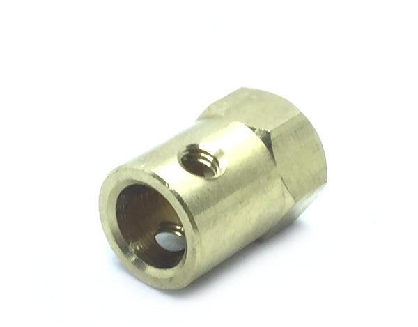 Coupling 8mm Hexagon Brass for Motor Shafts and Wheel - circuitrocks