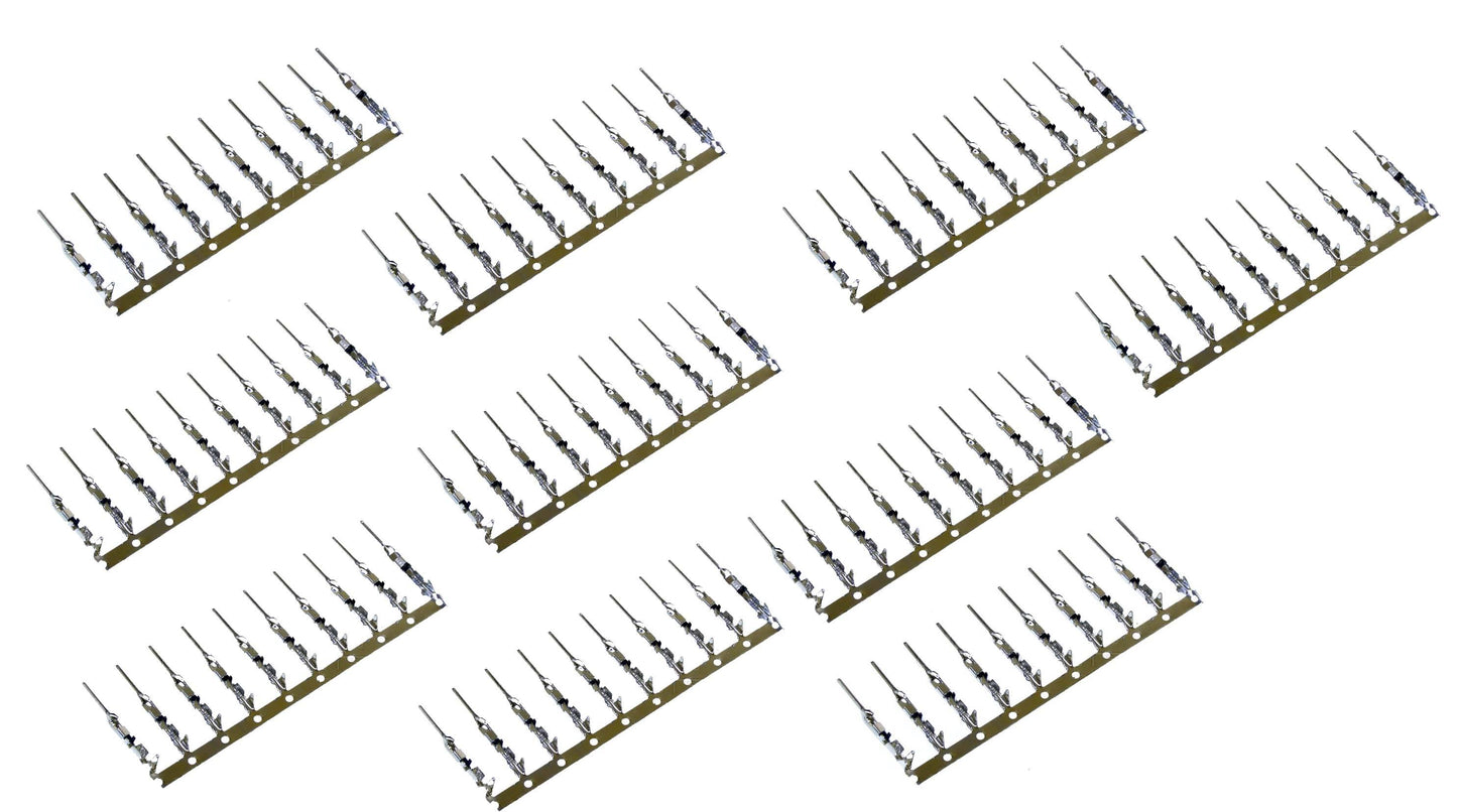 Crimp Pins Male for 0.1" Dupont Housings 100PCS