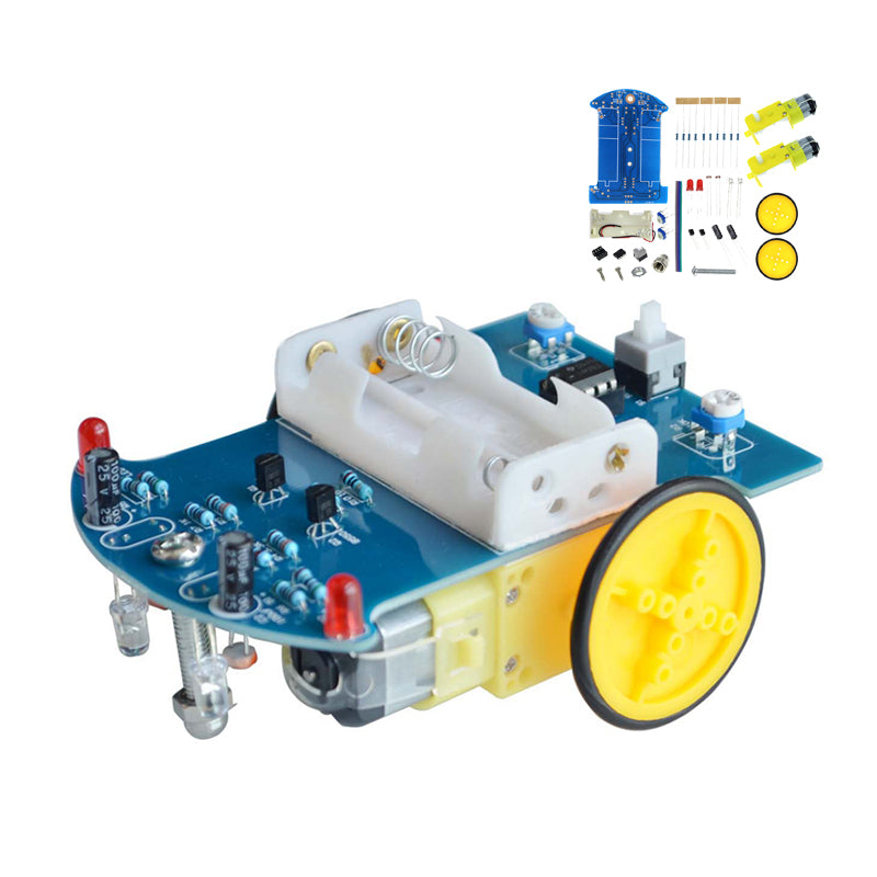 D2-1 Smart Robot Car Kits Intelligent Tracking Line Car Photosensitive ...